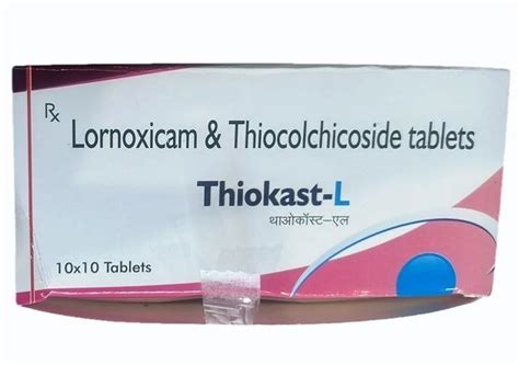 Lornoxicam Thiocolchicoside Tablet, Strength: 8 mg at Rs 361/stripe in New Delhi