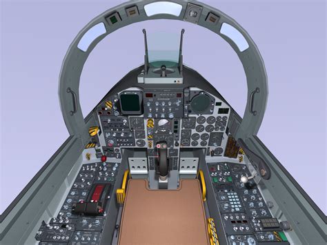 3d model f-15c cockpit