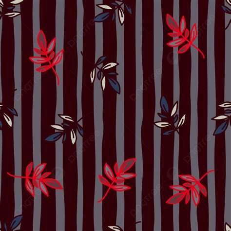 Cute Outline Leaves Seamless Pattern Background, Vintage, Leaf, Leaves Background Image And ...