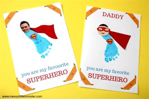 Printable Superhero Father's Day Card to make for Superdad - Messy ...