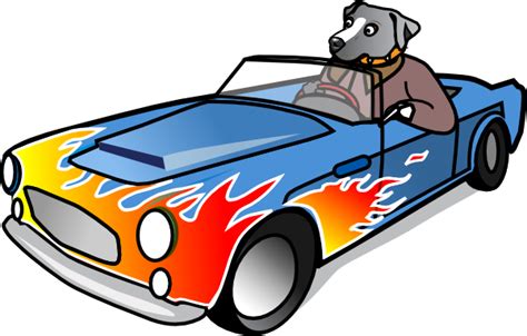 Dog In Sports Car Clip Art at Clker.com - vector clip art online, royalty free & public domain