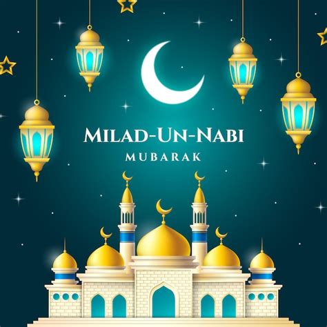 Free Vector | Milad-un-nabi greeting