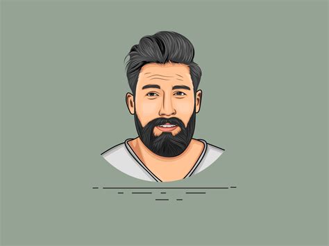 Vector Art - Vector Portrait - Cartoon Photo by Hammad Aslam | Graphic ...