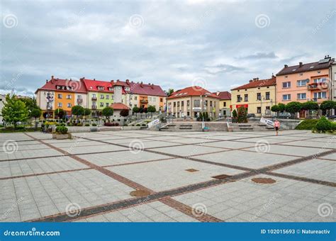 Trzebinia Town in Poland. editorial stock photo. Image of brick - 102015693