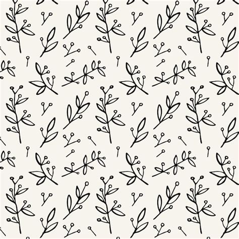 Premium Vector | Simple floral pattern