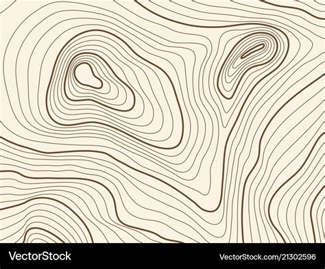 Mountains On A Topographic Map - Colene Catherina