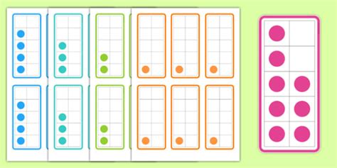 Tens Frame Flashcards | Ten Frames With Dots (teacher made)