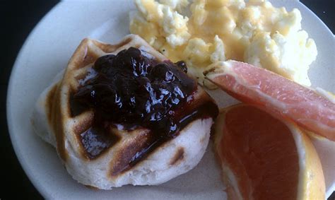 The Grubery: Pillsbury Biscuit Waffles & Blueberry Syrup Recipe