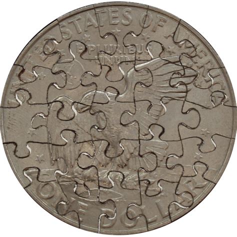 25 Piece Large Dollar - Coin Jigsaw Puzzle | Jeremy Barrett | Puzzle Master Inc
