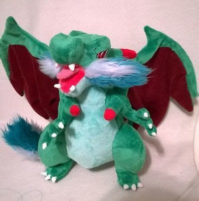 shiny mega charizard x plush custom pokemon plush | #519937669