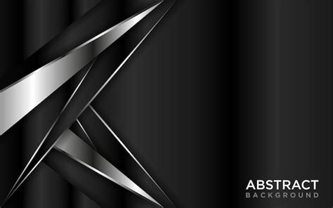 Premium Vector | Abstract Black Gradient Background Combined with Futuristic Silver Lines ...