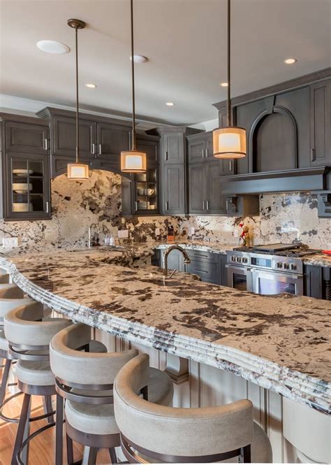 Gold Color Granite Countertops Kitchen Ideas (Gold Trend!)