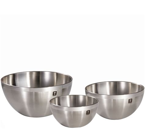 Tramontina Gourmet Double Wall 3-Piece Mixing Bowl Set - QVC.com