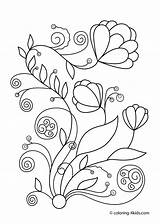 Spring Flowers coloring Pages For Kids Printable Free  sketch template