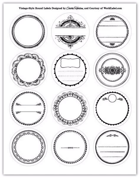 31 Free Printables and Templates for Mason Jars | Labels printables free, Round labels ...