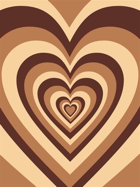 Brown Heart Wallpaper - NawPic