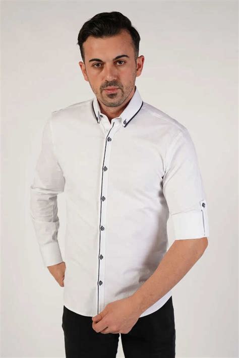 Wholesale Cotton Shirts Online (97% Cotton 3% Lycra) Bulk White Shirts