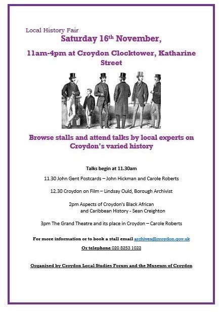 Museum of Croydon Local History Fair, Clocktower, Nov 16 | Inside Croydon