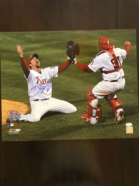 Brad Lidge Phillies Autograph Signed 16x20 WS 2008 Photo JSA | Etsy