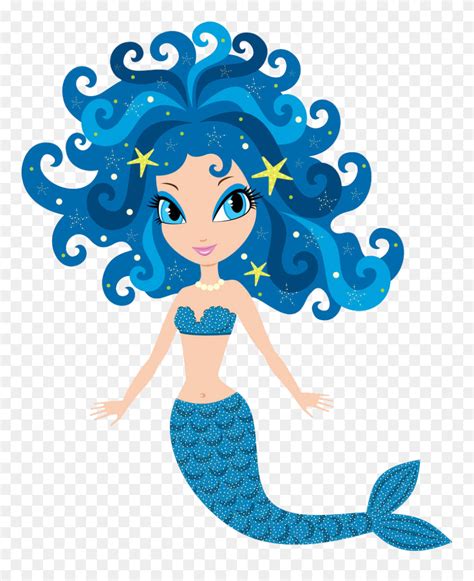 Cartoon Mermaid Clipart (#5287677) - PinClipart