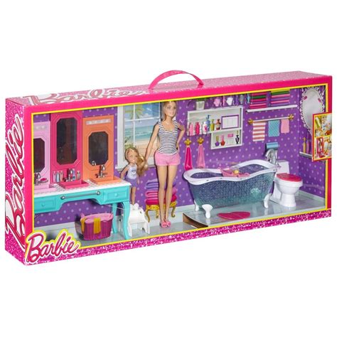 Barbie & Chelsea Bathroom Playset | Barbie chelsea doll, Chelsea doll ...