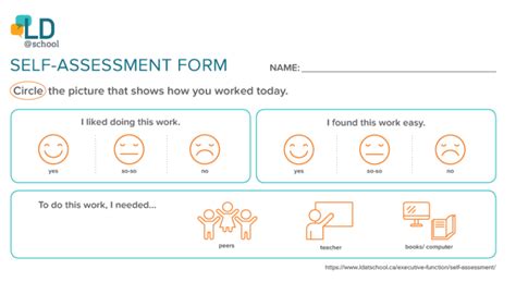 Self-Assessment - LD@school