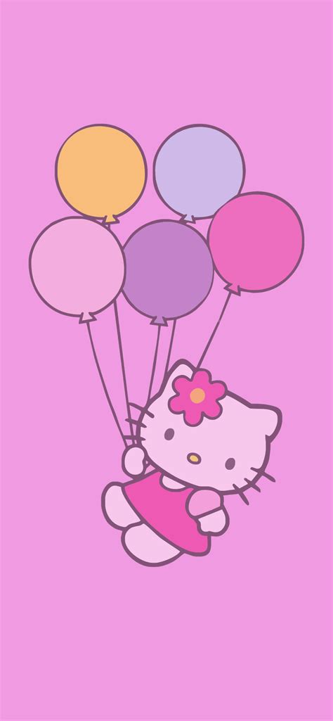 Hello Kitty & Balloons Pink Wallpapers - Sanrio Aesthetic Wallpaper