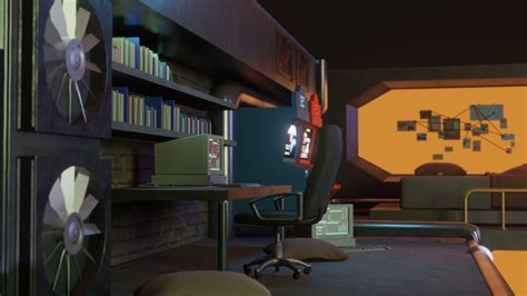 Sci-Fi Bunker Interior | CGTrader