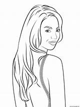 Beyonce Celebrity Coloring page Printable sketch template