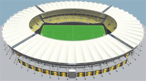 ArtStation - Fictional old stadium: Bowl with new roof | Game Assets