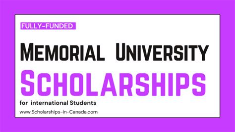 Canadian Memorial University of Newfoundland Scholarships 2023-2024 ...