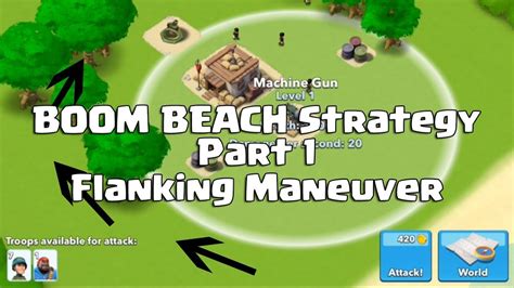 Boom Beach Strategy - Part 1 - Flanking Strategy - YouTube