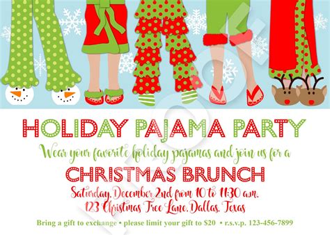 Paper Perfection: Christmas Pajama Party Invitation