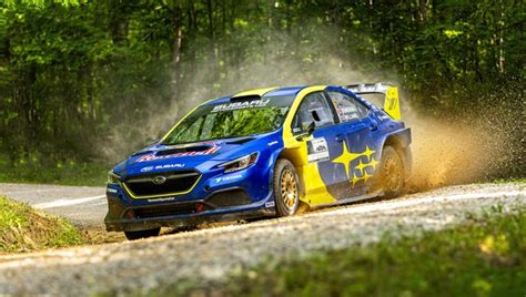 2023 Subaru WRX American Rally Association Car Slides into Frame