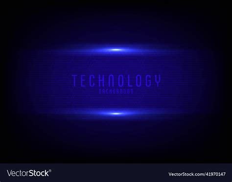 Abstract blue technology template design Vector Image