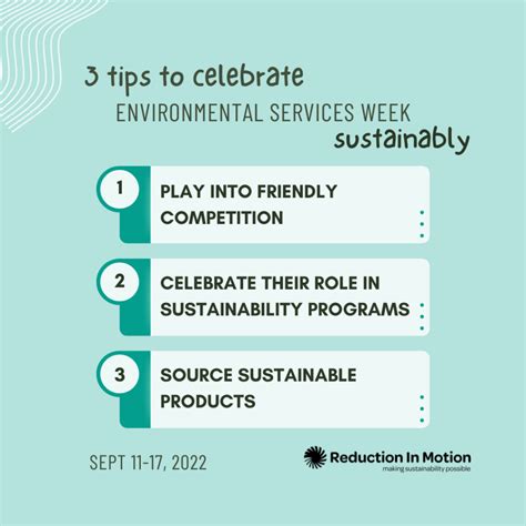 Environmental Services Week Celebration Ideas