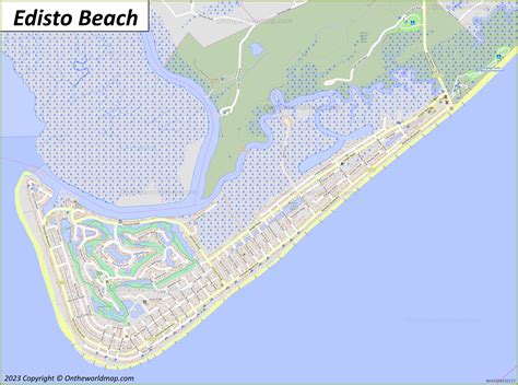 Edisto Beach Map - Ontheworldmap.com