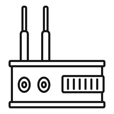 Technology satellite icon, outline style 14624088 Vector Art at Vecteezy