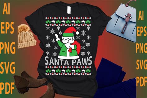 Santa Paws Graphic by anwarhossinbd83 · Creative Fabrica