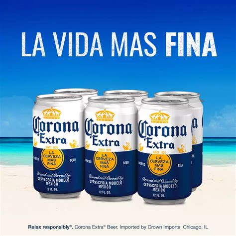 Corona Extra Mexican Lager Beer Cans 6 pk - Shop Beer at H-E-B