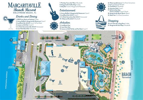 Resort Map | Margaritaville Hollywood Beach Resort