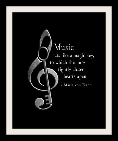 MARIA von TRAPP MUSIC Quote, Musician, Piano, Band, School Teacher, Gift Idea, Music Room Wall ...