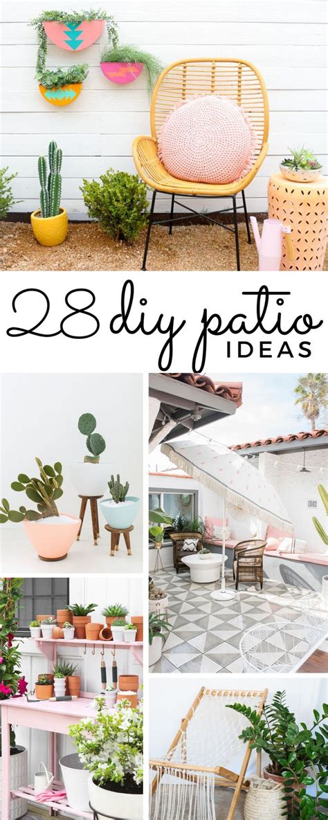 28 EASY DIY PATIO IDEAS TO TRANSFORM YOUR BACKYARD | Small apartment patio, Small balcony decor ...