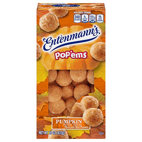 Entenmann's Donut Holes, Pumpkin 15 oz | Donuts, Pies & Snack Cakes ...