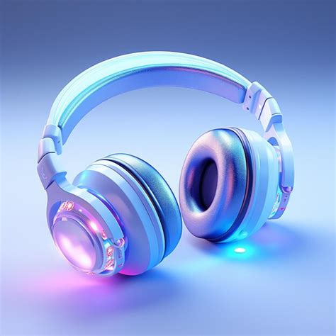 Premium AI Image | Headphones wireless digital device with vivid RGB ...