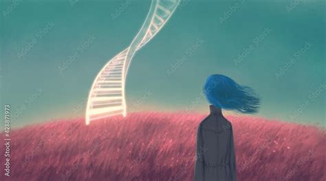 Surreal art, freedom hope dream way and happiness concept art, conceptual illustration ...