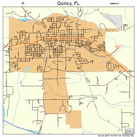 Quincy Florida Street Map 1259325