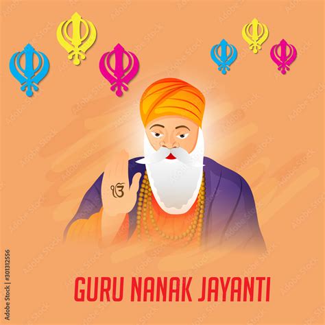 Guru Nanak Jayanti Stock Illustration | Adobe Stock