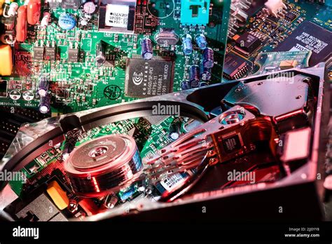 Close up of old computer parts Stock Photo - Alamy