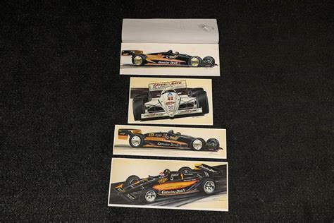 Four Original Indy 500 Race Car Sponsors Proposal Artwork (#0145) on ...